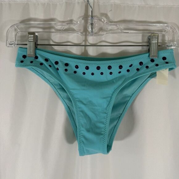 Aerie Other - New Aerie Swim Bottom Women's XS Solid Blue Pull On Cheeky Stretchy